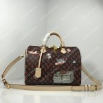 LV Speedy Bandouliere 30 Catogram Brown/Orange