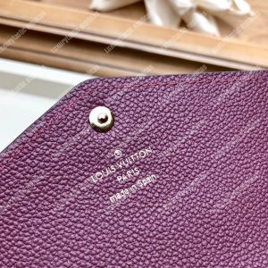 LV Sarah Wallet Monogram Empreinte Leather Raisin Purple - Image 6