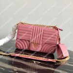 Prada Diagramme Medium Leather Bag Pink