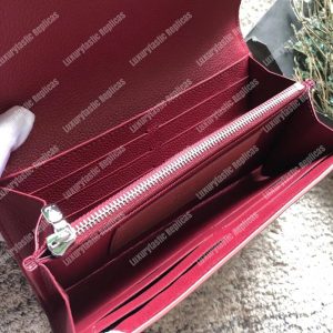 LV MyLockMe Wallet Rose Boudoir Lie de Vin - Image 3