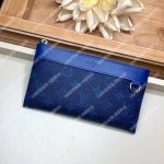 LV Discovery Pochette PM Monogram Cobalt Canvas