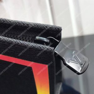 LV Abloh Pochette Voyage MM Taiga Leather - Image 4