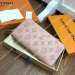 LV Zippy Wallet Mahina Leather Creme