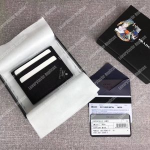 Prada Leather Card Holder Black - Image 7