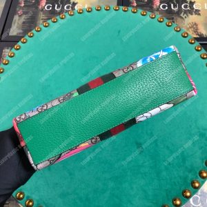 Gucci Ophidia GG Flora Small Shoulder Bag GG Supreme Green - Image 6