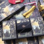 Gucci GG Marmont leather key case Black