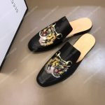 Gucci Princetown Leather Tiger Slipper Black