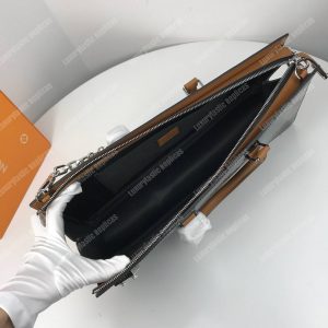 LV Monogram Vernis Sac Tricot Bag Black - Image 6