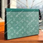 LV Pochette Voyage MM Monogram Green
