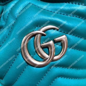 Gucci GG Marmont Mini Bucket Bag Green - Image 6