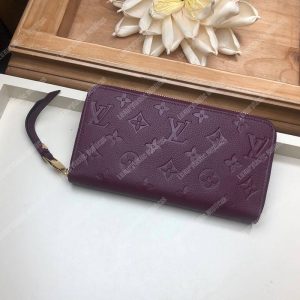 LV Clémence Wallet Monogram Empreinte Leather Raisin - Image 7