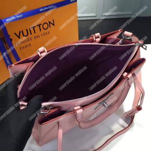 LV Lockmeto Handbag Luxury Leather Rose Poudre - Image 3