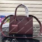 Prada Monochrome Saffiano Leather Bag Brown