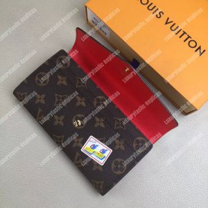 LV Sarah Wallet My LV World Tour Monogram Red - Image 3