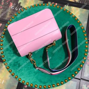 Gucci Queen Margaret Leather Bag Pink - Image 6