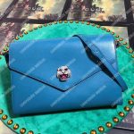 Gucci Medium Leather Shoulder Bag Blue