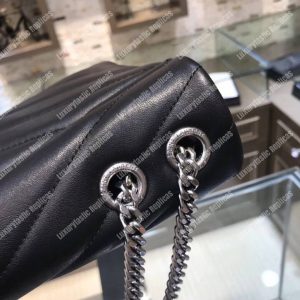 Saint Laurent Loulou Small In “Y” Matelassé Leather Black - Image 7