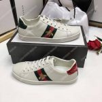 Gucci Ace Embroidered Bee Sneaker White