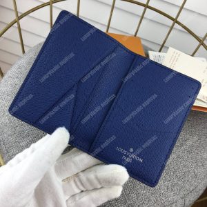 LV Pocket Organiser Taiga Monogram Cobalt - Image 5