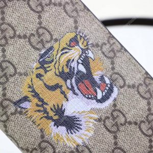 Gucci GG Supreme Tiger Head Print Long Wallet - Image 7