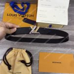 LV Twist 30MM Epi Leather Belt Black