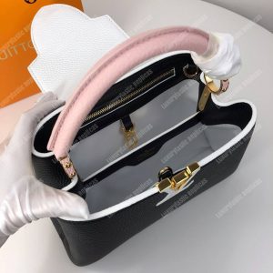 LV Capucines BB Taurillon Python Black White - Image 6