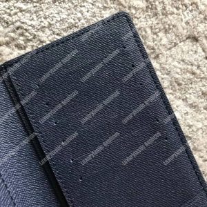 LV Brazza Wallet Epi Leather Navy Blue - Image 3