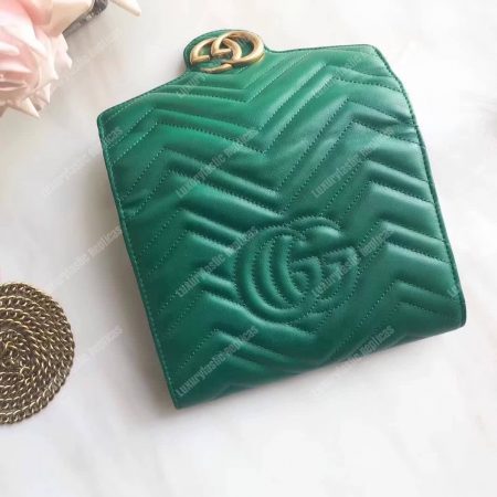 Gucci GG Marmont Matelasse Mini Bag Emerald Green - Image 7