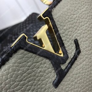 LV Capucines BB Taurillon Python Gris - Image 9