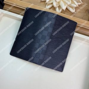 LV Brazza Wallet Epi Leather Damier Graphite - Image 4