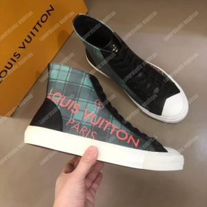 LV Tattoo Sneaker Boot Vert - Image 3