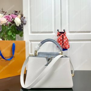 LV Capucines BB Taurillon Python White - Image 3