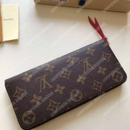 LV Clemence Wallet Monogram Freesia - Image 6