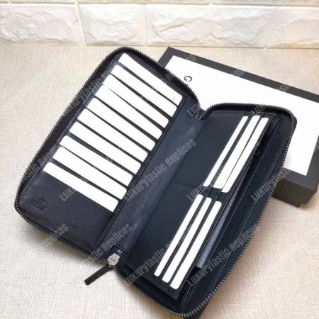 Gucci GG Micro Guccissima Zip Around Wallet Black - Image 5