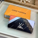LV Twist Wallet Epi Leather Monogram Noir Tan