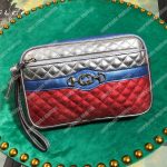 Gucci Zumi Clutch Metallic Red/Silver