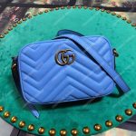 Gucci GG Marmont Matelassé Mini Bag Blue