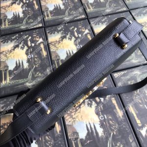 Gucci Zumi Grainy Leather Small Shoulder Bag Black - Image 4