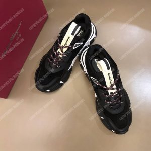 Salvatore Ferragamo Sneaker Black/Dark Gray - Image 4