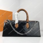 LV Monogram Vernis Sac Tricot Bag Black