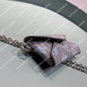 LV Kirigami Necklace Wallet Monogram LV Pop Motif Bleu - Image 8