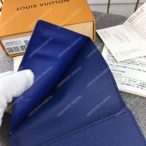 LV Passport Cover Taiga Monogram Cobalt - Image 6