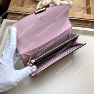 LV Croisette Wallet Damier canvas w/ grained leather Magnolia - Image 6