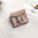 Gucci Dionysus Suede Wallet Taupe