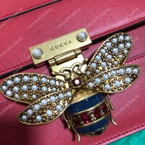 Gucci Queen Margaret Leather Bag Red - Image 3