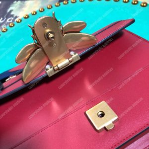 Gucci Queen Margaret Leather Bag Red - Image 8