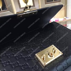 Gucci Padlock Medium Signature Shoulder Bag Black - Image 5