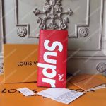 Louis Vuitton x Supreme Brazza Wallet Epi Red