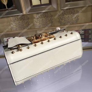 Gucci Padlock Shoulder Bag White With Pearls - Image 6