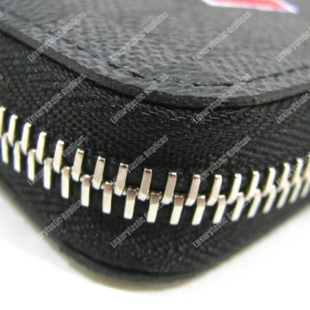 LV League Zippy Long Wallet Vertical Damier Graphite 2017 - Image 12